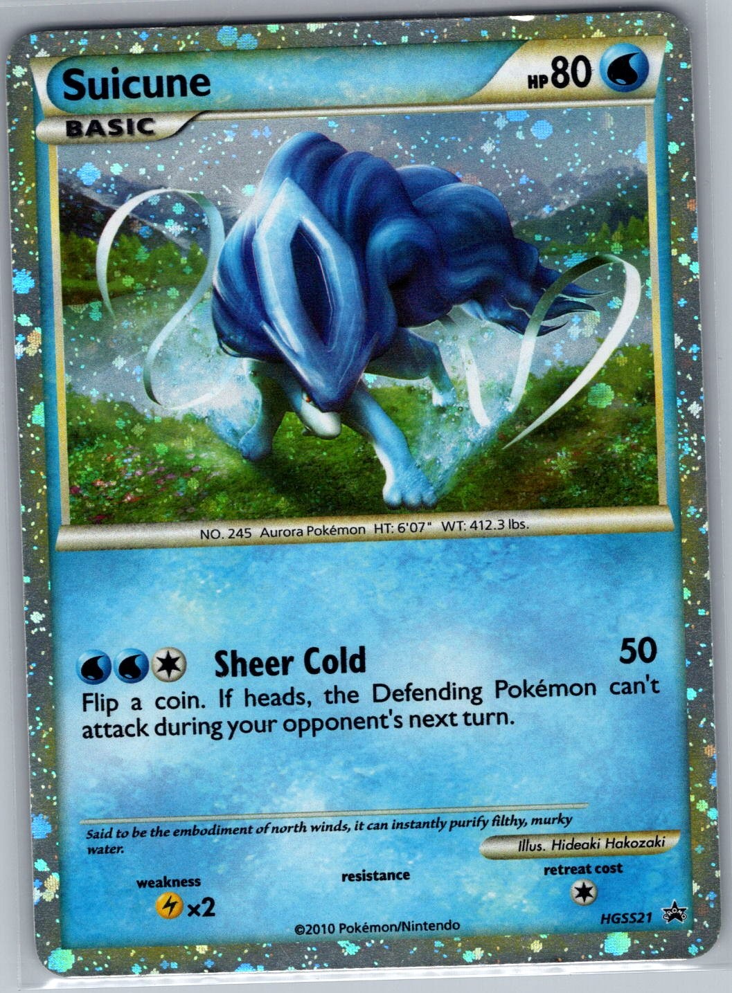 Suicune HGSS21 Holo HGSS Promos - Pokemon Card - NM