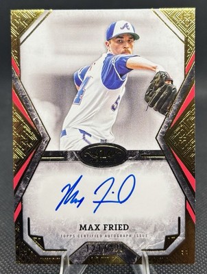 Max Fried 2025 Topps Tier One Talent Auto /199 Atlanta Braves