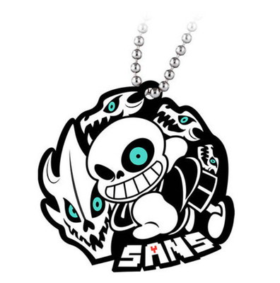 BANDAI Undertale Sans Capsule Rubber Keychain Mascot Toby Fox NEW