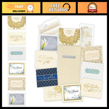 Sympathy Cards Assortment Box - 35 Foil  Embossed Formal Greeting Cards
