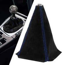 Car Gear Shift Boot Cover,Suede Leather Shift Knob Boot Dust Cover Replacemen...