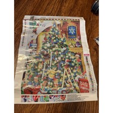 Christmas Tree Diamond Painting Kit DIY 5D Mosaic Holiday Decor 30x40cm Q4354