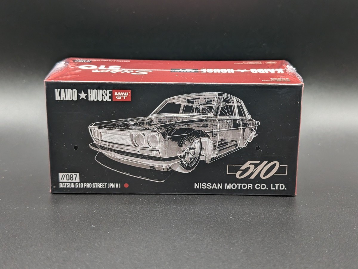 SEALED 1:64 MINI GT Kaido House Datsun 510 Pro Street JPN V1 #087