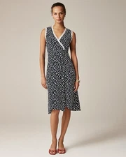 Rouje X J Crew Rencard Wrap Dress Size 6 Polka Dot Paris J.Crew NWT $178