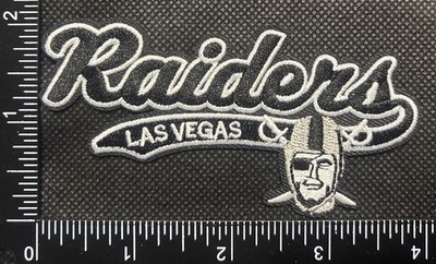 LAS VEGAS RAIDERS NFL FOOTBALL IRON ON EMBROIDERED PATCH SEE PHOTOS