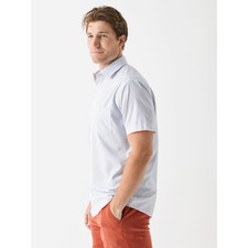 Peter Millar Summer Comfort Crown Bloques Performance Poplin Sport Shirt XXL