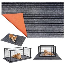 Mat Under Dog Crate 49x28 Inch Kennel Pad Liner Floor Protector Waterproof