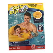Swim Safe abc Wondersplash Round 3-Ring Baby Boat/Pool Float 0-1 Year Olds