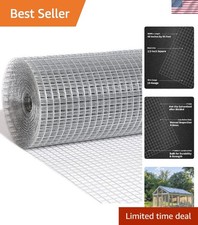 1/2 inch Hardware Cloth 48x50 19-Gauge - Hot Dipped Galvanized After Welding ...