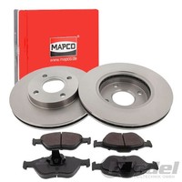 Mapco Bremsscheiben 258Mm + BelÄGe Vorne Passend FüR Ford Courier Fiesta Fusion