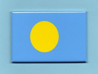 PALAU *2X3 FRIDGE MAGNET* FLAG BANNER NATIONAL SYMBOL DESIGN COLOR COUNTRY