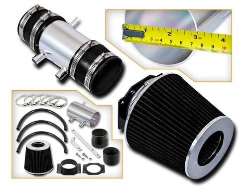 Short Ram Air Intake Kit + BLACK Filter for 99-04 Nissan Frontier/Xterra 3.3L V6