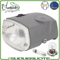 Siem Piaggio Ciao 50 PX P 1979-1993 Vorderer Scheinwerfer Grau Inkl. Lampe