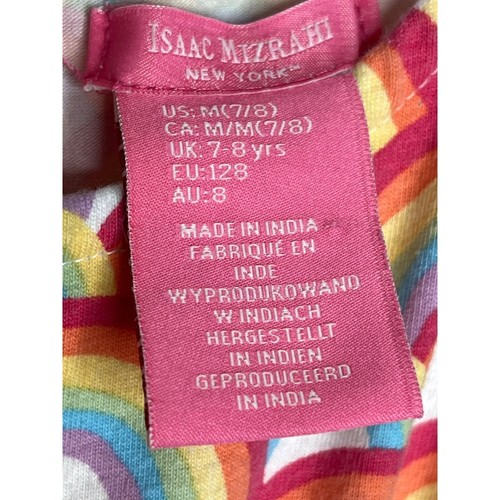 Isaac Mizrahi Dress Girls Size 7 8 Pink Rainbow Print Casual Summer Kids Outfit - Picture 6 of 12