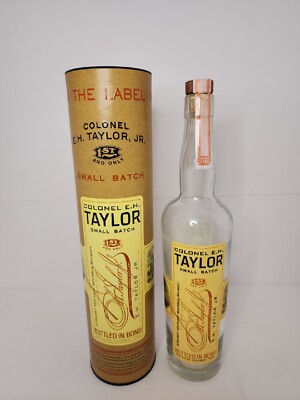 COLONEL EH TAYLOR JR ''SMALL BATCH'' BOTTLE & BOND, BOURBON TUBE  & GLASS BOTTLE!