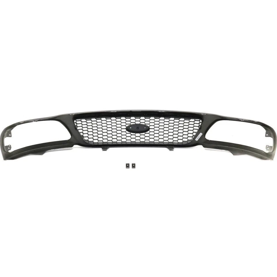 NEW FRONT GRILLE GRILL ASSEMBLY BLACK PLASTIC FOR 1999-2004 FORD F-150 FO1200381 Foto 4 de 4