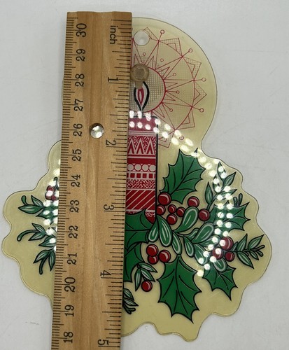 Christmas Window Decorations Prismatix 80s Suction Cups Snowman Santa (3) VTG - Picture 7 of 8