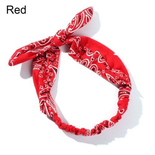 Cross Knot Vintage Soft Headbands Print Hairbands Bandanas Girls Hair Bands - Picture 7 of 21