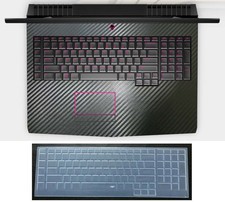 black carbon fiber Palmrest Skin Keyboard Cover for Dell Alienware 17 2015 2016