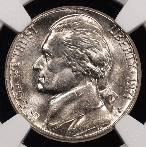 1971-D Jefferson Five Cent 5c - NGC GRADED MS66 5FS - Picture 2 of 4