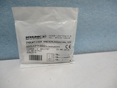 schunk Induktiver  Sensor     IN 40/S-M12 0301574