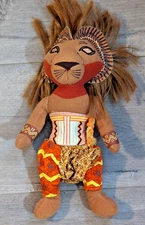 Disney The Lion King Broadway Musical Simba Stuffed Animal 10"