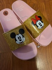 NWT Disney Mickey Mouse And Minnie Mouse Slides Size 8