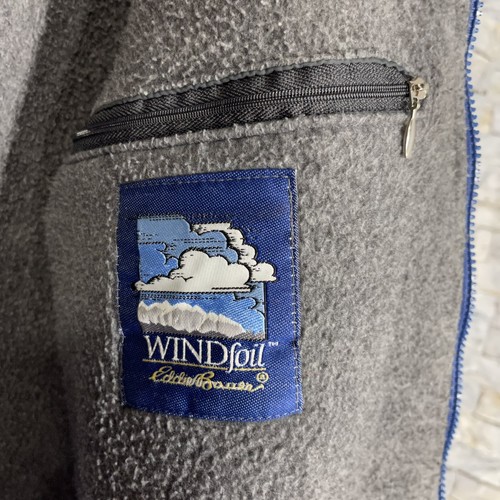 Vintage Eddie Bauer Windfoil Blue Lined Full Zip Jacket Made in USA Men's M - Picture 7 of 12