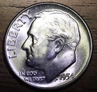 1954 P Roosevelt Dime  CH BU  LUSTER! 90% Silver US Coin UNC