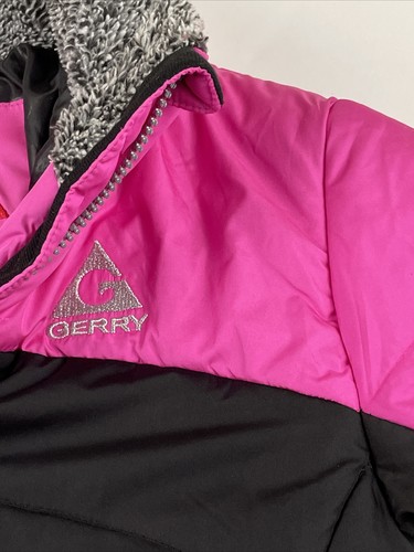 Gerry Winter Jacket Girl’s M(10-12) Insulated Faux Fur Collar Pink Coat - Picture 8 of 11