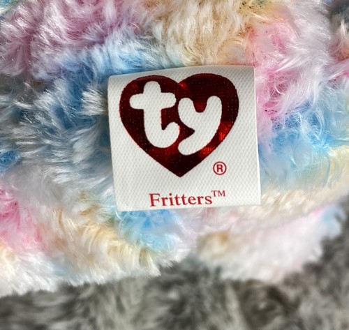 TY Beanie Baby - FRITTERS the Bunny (BBOM March 2005) (7.5 inch) MWMT - Picture 4 of 4