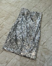 Lily Rose Silver Sequin Strapless Dress. Womens Sz M Party/ Evening Event.