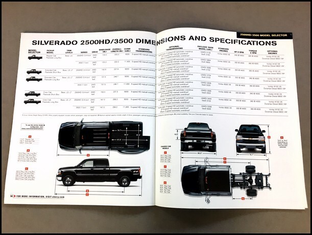 2002 Chevrolet Silverado Truck 54-page Sales Brochure Catalog - 2500 3500HD Crew