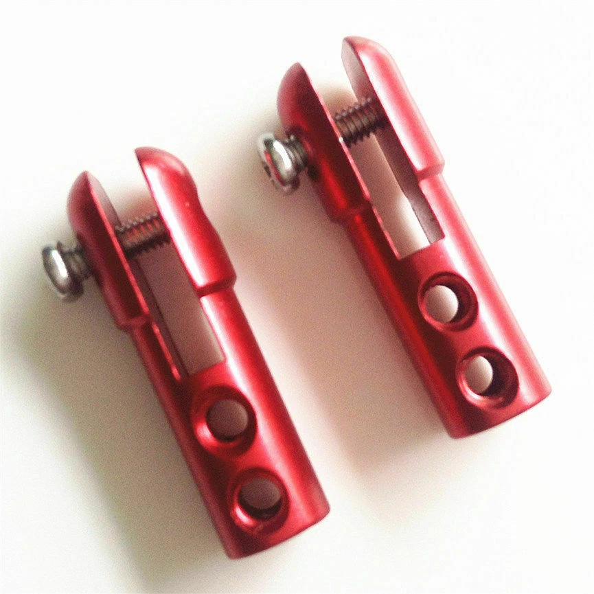 New 2Pcs CNC Aluminum Servo Rudder Arm Linkage Clip Adaptor for RC Boat - Image 2 of 4