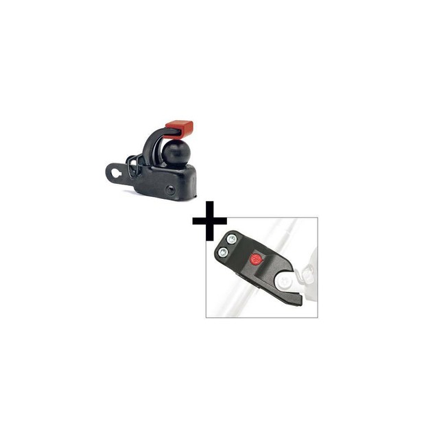 hebie f1 fahrrad-anhängerkupplung mit sattelstützadapter