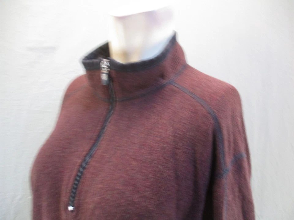 KUHL CHIANTI FLEECE Size L Mens Wool Blend 1/2 Zip Stand Collar Pullover 532 - Image 4 of 4