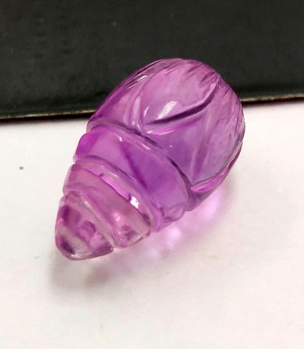 Piedra preciosa suelta tallada en forma de gota de amatista púrpura natural - Imagen 18 de 23