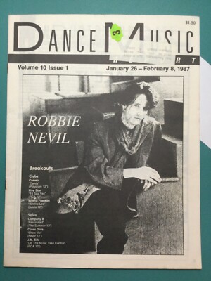 Dance Music Report Magazine: Jan - Feb 1987 - ROBBIE NEVIL- Vol 10 Iss 1