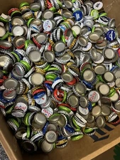 500+ ASSORTED BEER BOTTLE CAPS CRAFTING MANY COLORS BUD LIGHT COORS MILLER BULK