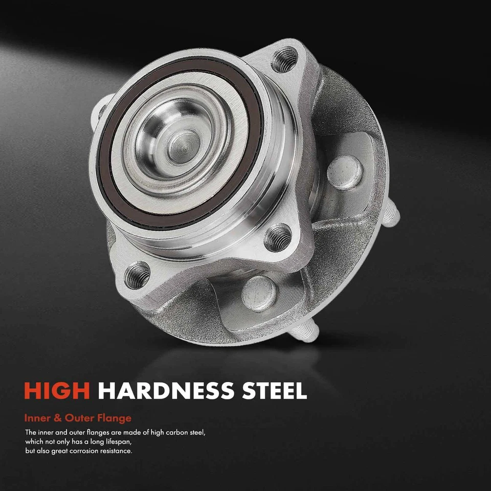 2x Conjunto de buje de cojinete de rueda delantero L&R con ABS para Jaguar F-Type 2014-2023 XFR-S Foto 3 de 4