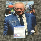 JERRY JONES SIGNED AUTOGRAPH 8X10 PHOTO DALLAS COWBOYS OWNER NFL PSA/DNA COA