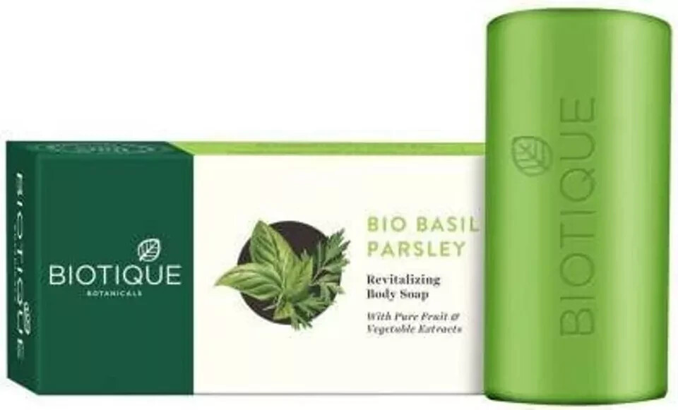 Biotique basil and parsley soap 150g×10 Biotique Basil And Parsley Revitalizing Body Soap, 150g