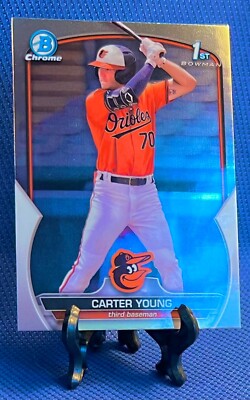 2023 Bowman Chrome 1st Bowman Carter Young Rookie #BCP 183 RC Baltimore Orioles