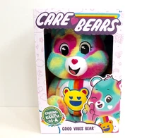 Care Bears Tie-Dye Good Vibes Bear Plush 14" Stuffed Animal NEW