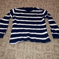 POLO RALPH LAUREN BOY'S WAFFLE KNIT THERMAL LONG SLEEVE SHIRT SIZE 7