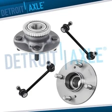 Rear Wheel Bearing Hubs Sway Bar Links for 1995-2003 Suzuki Aerio Esteem w/ABS