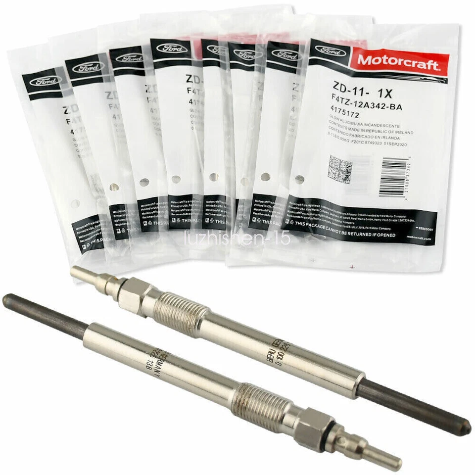 8P Glow Plug Motorcraft ZD-11 OEM #F4TZ-12A342-BA For Ford Excursion 7.3L Foto 2 de 4