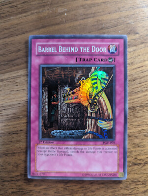 Yu-Gi-Oh! Barrel Behind the Door PGD-095 1st Edition Super Rare  VLP
