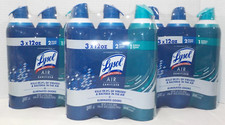 Lot 9 LYSOL AIR SANITIZER 6 White Linen  3 Simple Fresh Scent 12 oz each NEW 