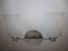 Kichler Joelson 14 in. 2-Light Brushed Nickel Transitional Bathroom Vanity Light